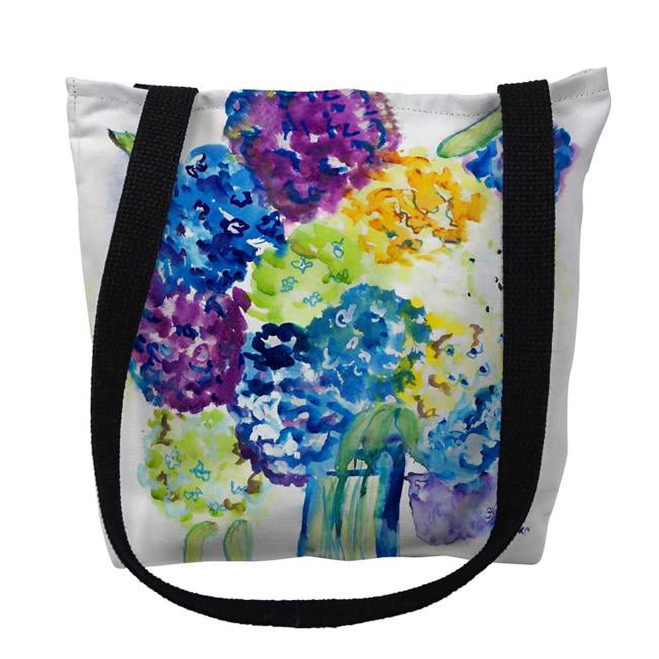 13 x 13 in. Betsys Hydrangea Tote Bag - Small