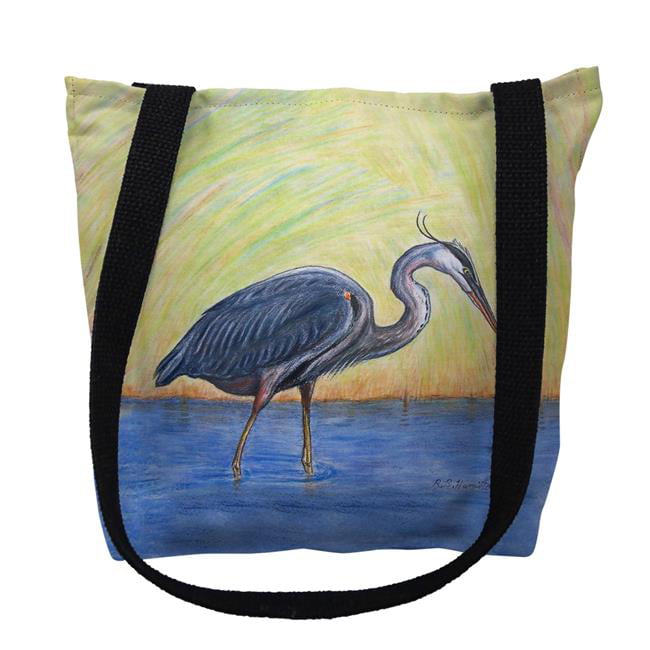 13 x 13 in. Blue Heron Tote Bag - Small