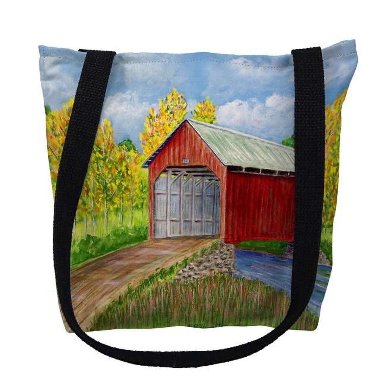 13 x 13 in. Dicks Covered Bridge Tote Bag - Small