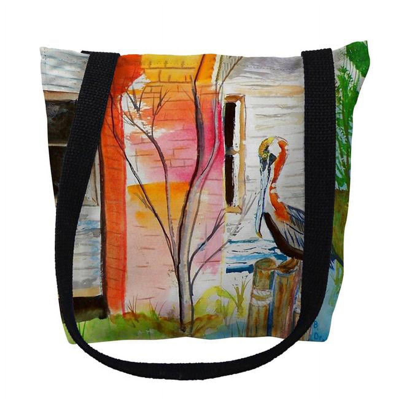 TY036S 13 x 13 in. Betsys Pelican Tote Bag - Small
