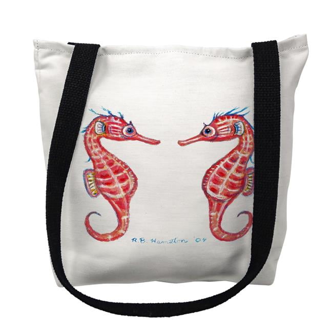13 x 13 in. Seahorses Tote Bag - Small
