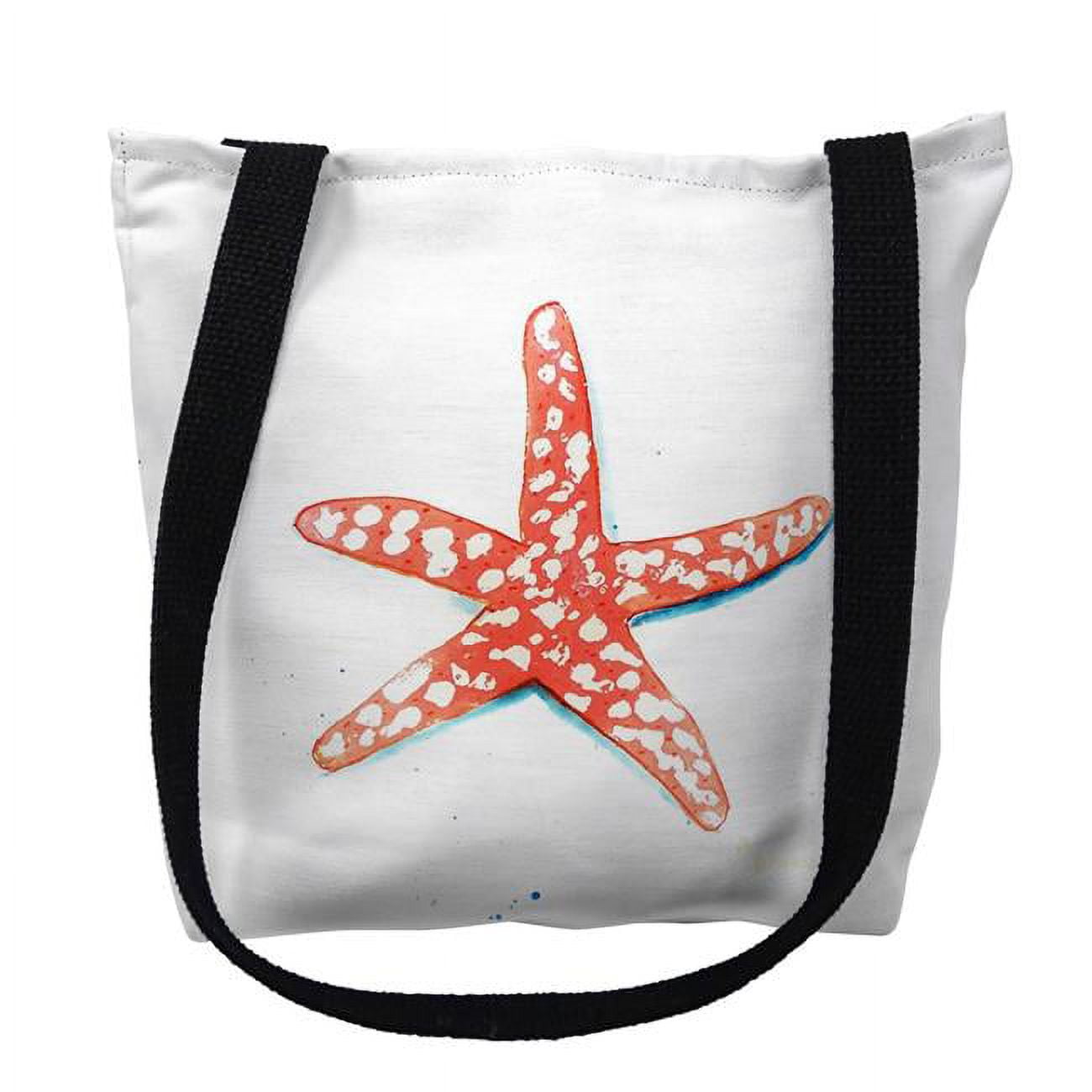 13 x 13 in. Coral Starfish Tote Bag - Small