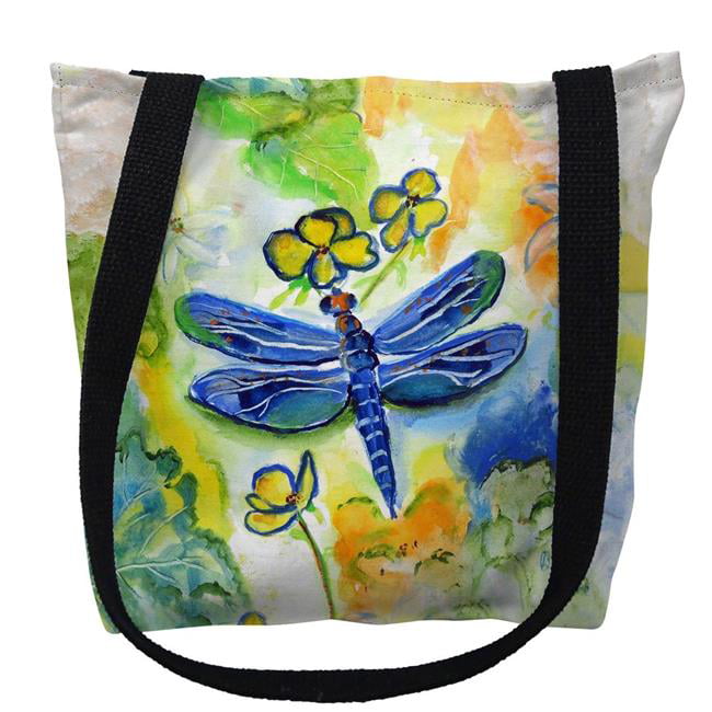 13 x 13 in. Dragonflys Garden Tote Bag - Small