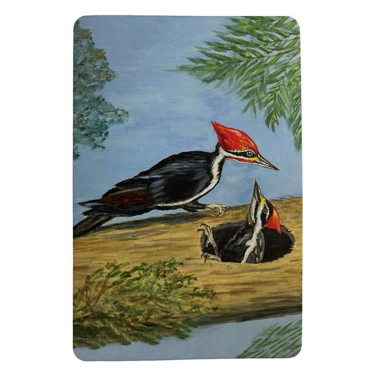 Picture of Betsydrake DM1236 18 x 26 in. Pileated Woodpeckers Door Mat