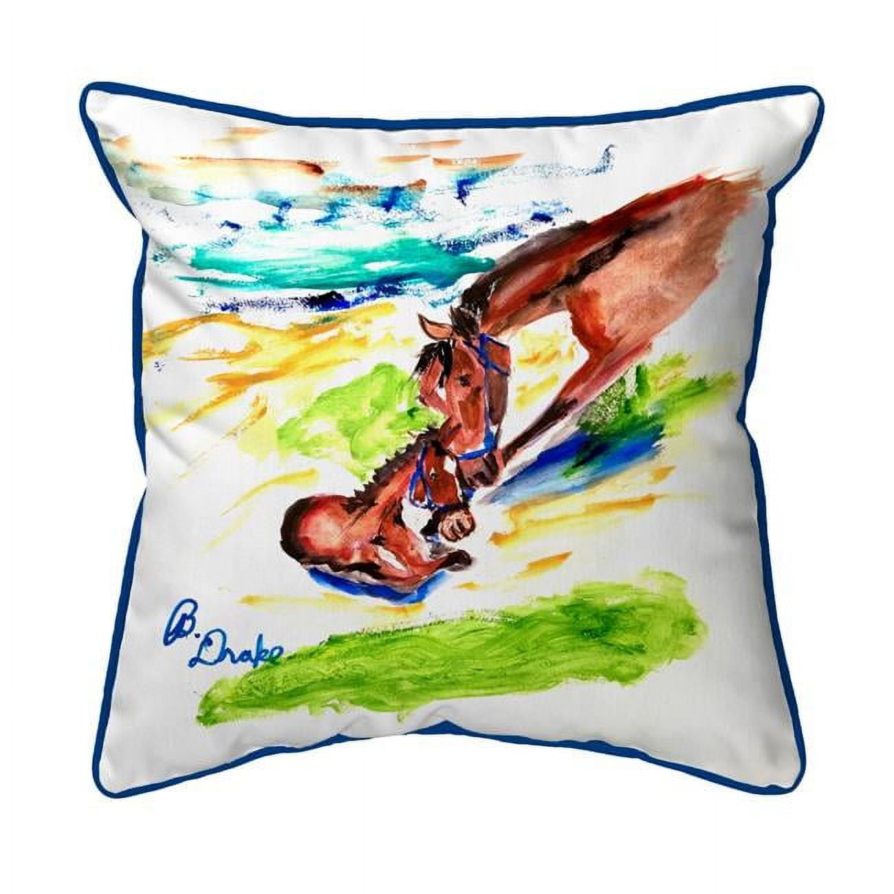 22 x 22 in. Mothering Horse Zippered Pillow - Extra Large