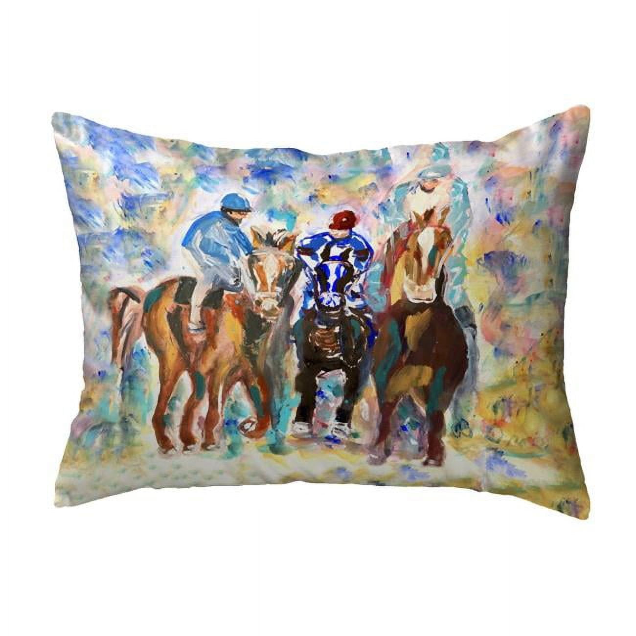 11 x 14 in. Three Racing II Non-Corded Pillow - Small