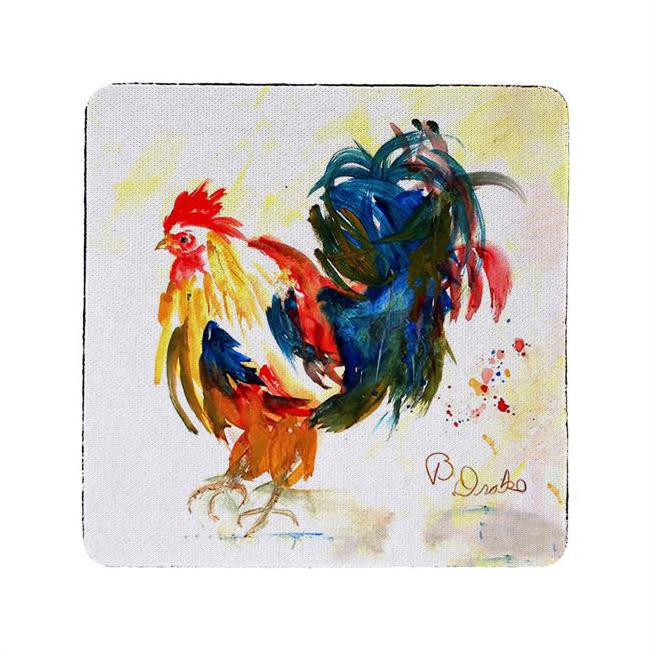 Picture of Betsy Drake CT1382 Colorful Rooster Coaster - Set of 4