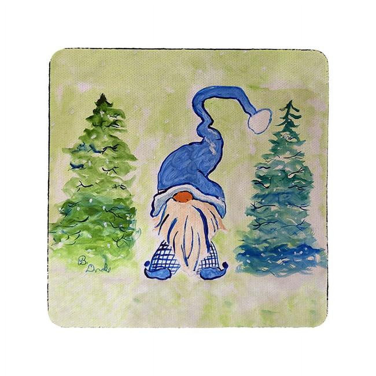 Picture of Betsy Drake CT1383 Gnome & Christmas Trees Coaster - Set of 4