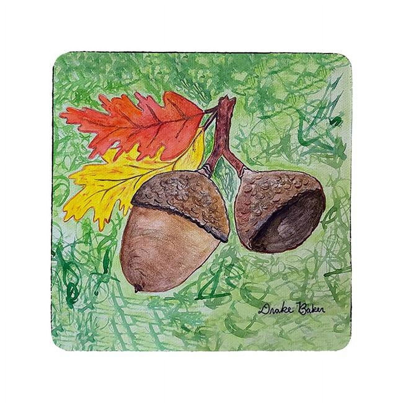 Picture of Betsy Drake CT1389 Drakes Acorns Coaster - Set of 4