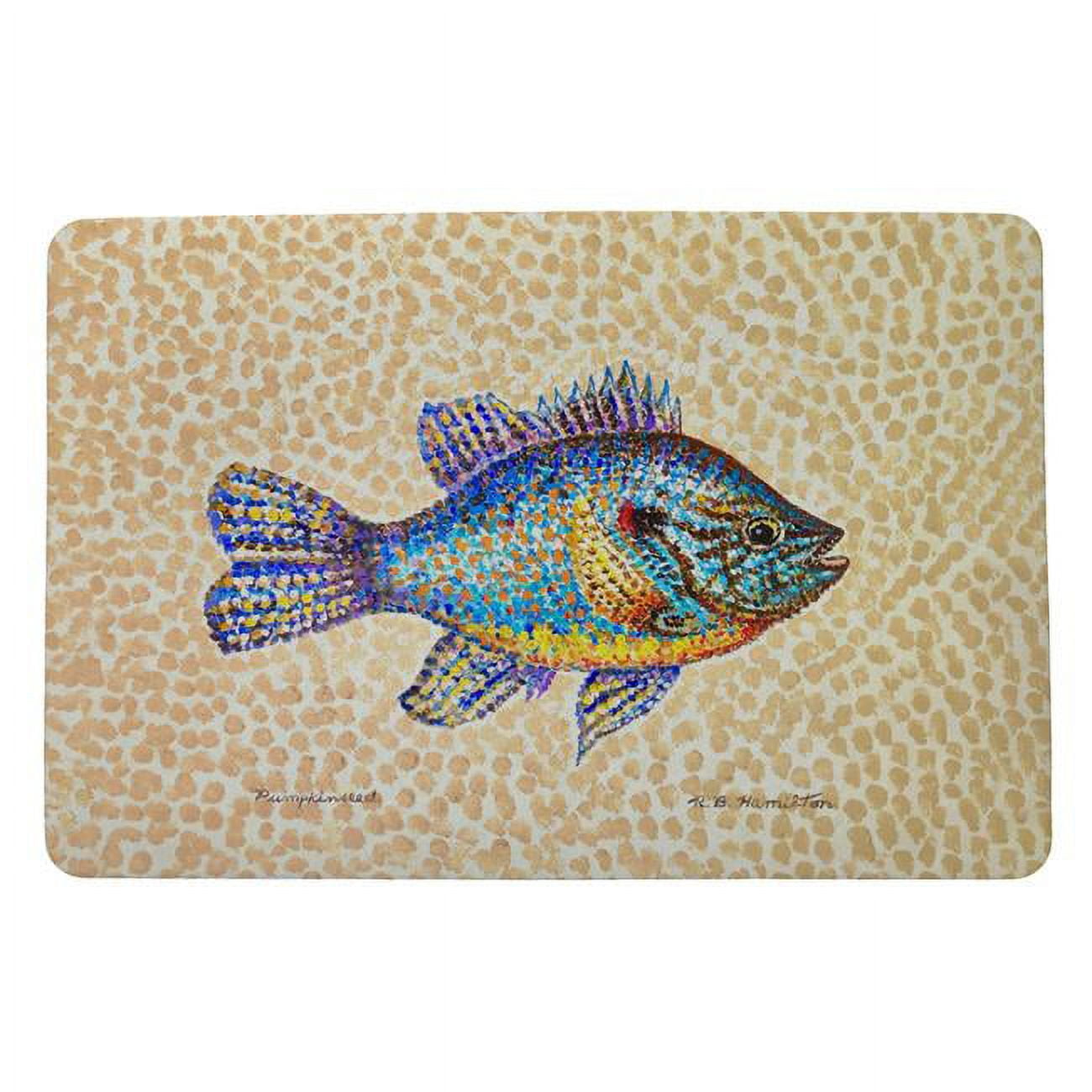 18 x 26 in. Pumpkinseed Fish Door Mat