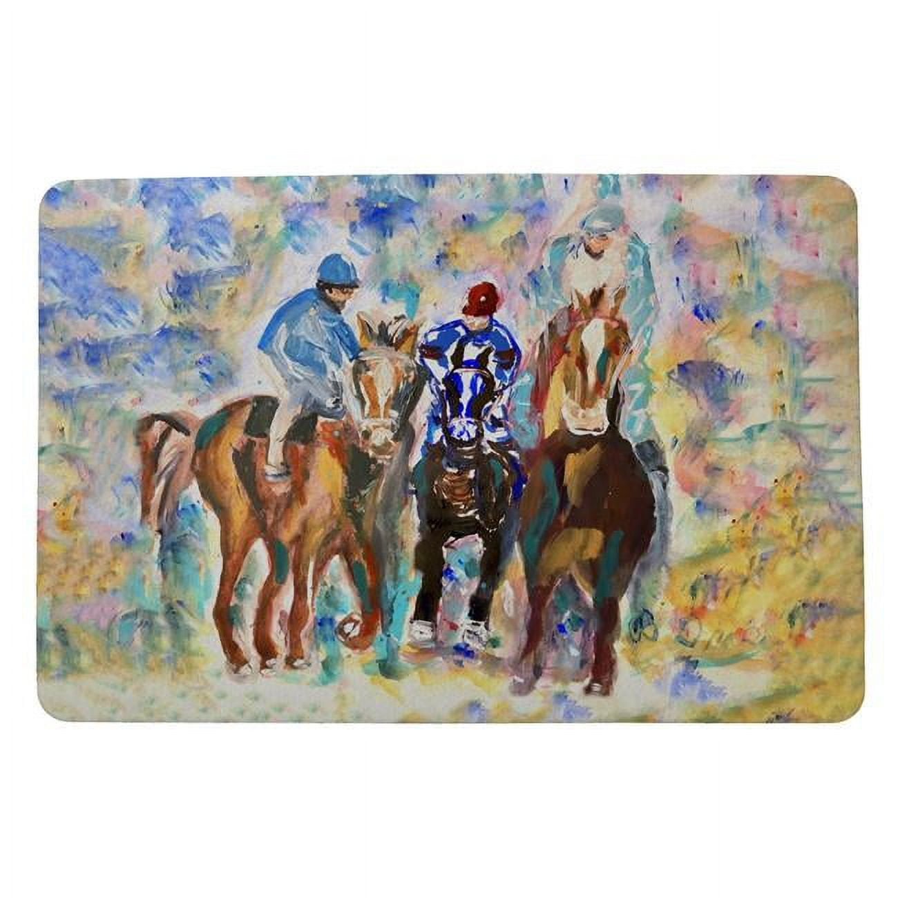 18 x 26 in. Three Racing II Door Mat