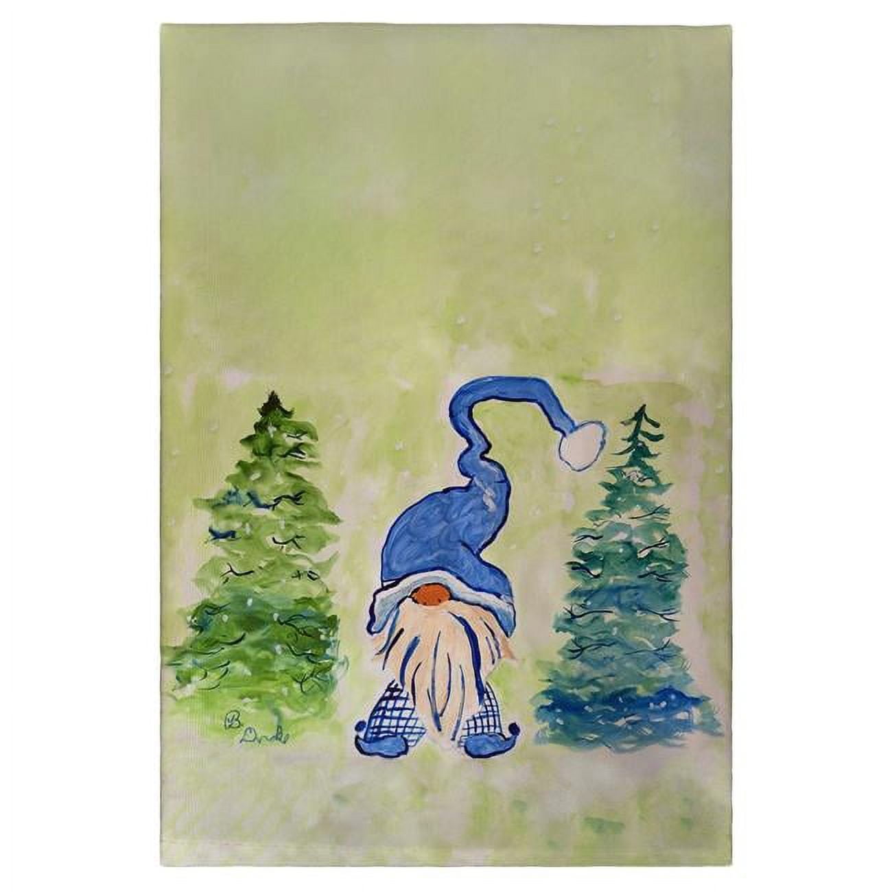 GT1383 Gnome & Christmas Trees Guest Towel
