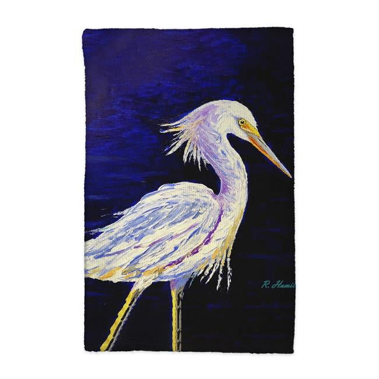 Picture of Betsy Drake KT1388 16 x 25 in. Palette Snowy Egret Kitchen Towel