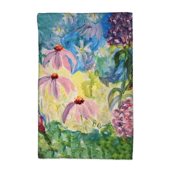 Picture of Betsy Drake KT1391 16 x 25 in. Pink Garden Kitchen Towel