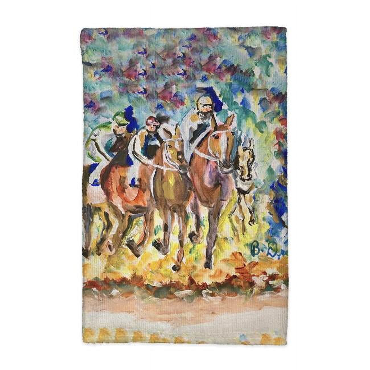 Picture of Betsy Drake KT1396 16 x 25 in. Four Racing II Kitchen Towel