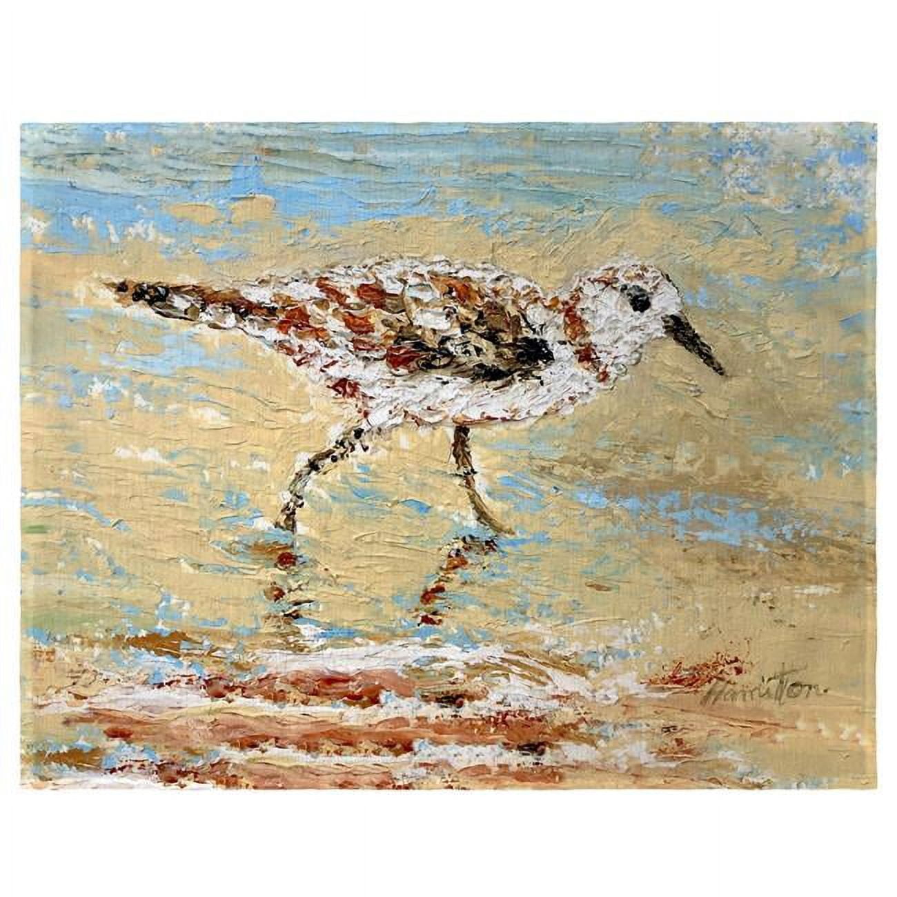 Picture of Betsy Drake PM1370 14 x 18 in. Lone Sandpiper Place Mat - Set of 4