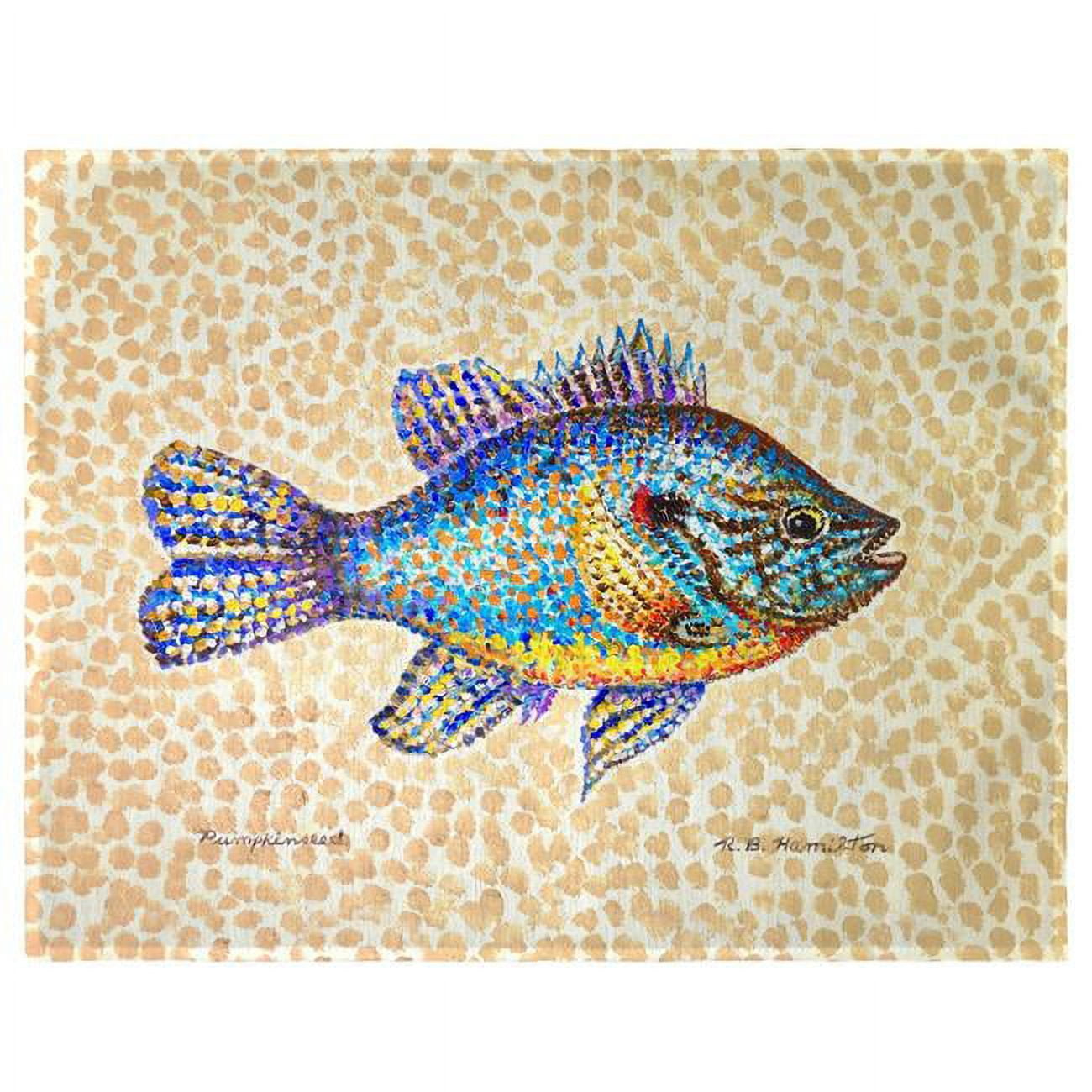 Picture of Betsy Drake PM1380 14 x 18 in. Pumpkinseed Fish Place Mat - Set of 4