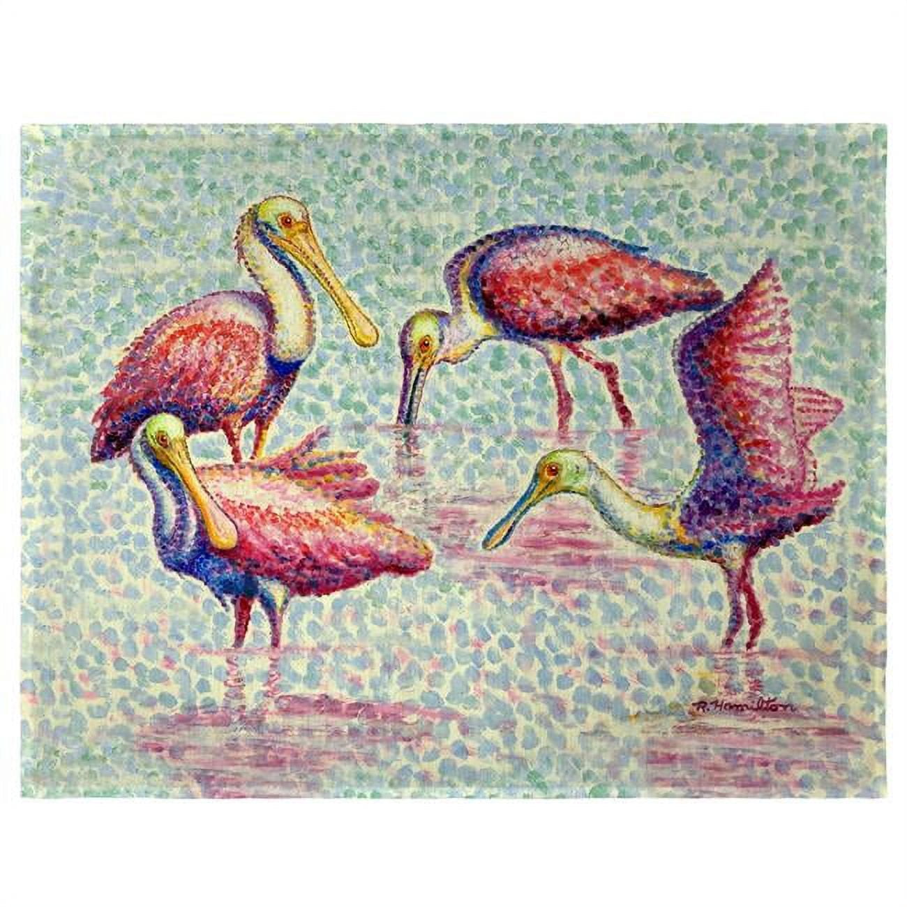Picture of Betsy Drake PM1381 14 x 18 in. Spoonbill Group Place Mat - Set of 4