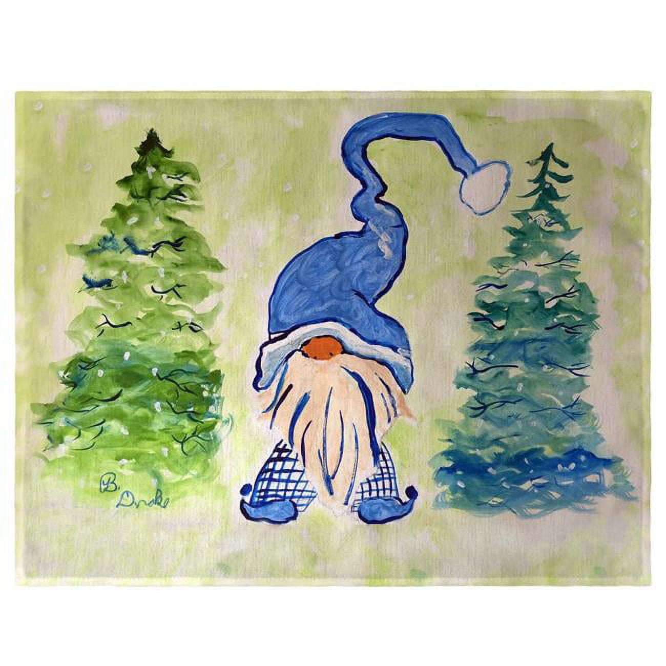 Picture of Betsy Drake PM1383 14 x 18 in. Gnome & Christmas Trees Place Mat - Set of 4