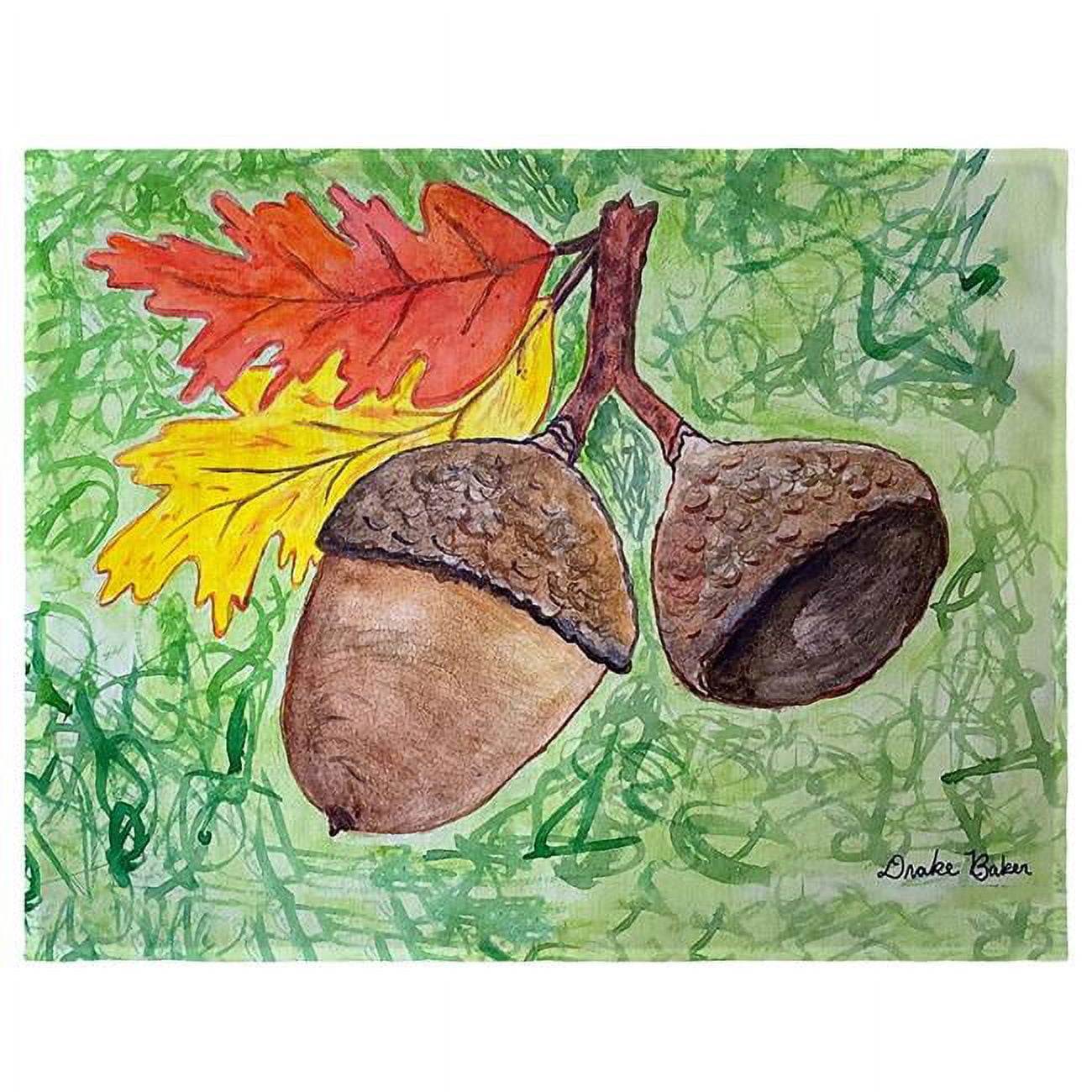 Picture of Betsy Drake PM1389 14 x 18 in. Drakes Acorns Place Mat - Set of 4