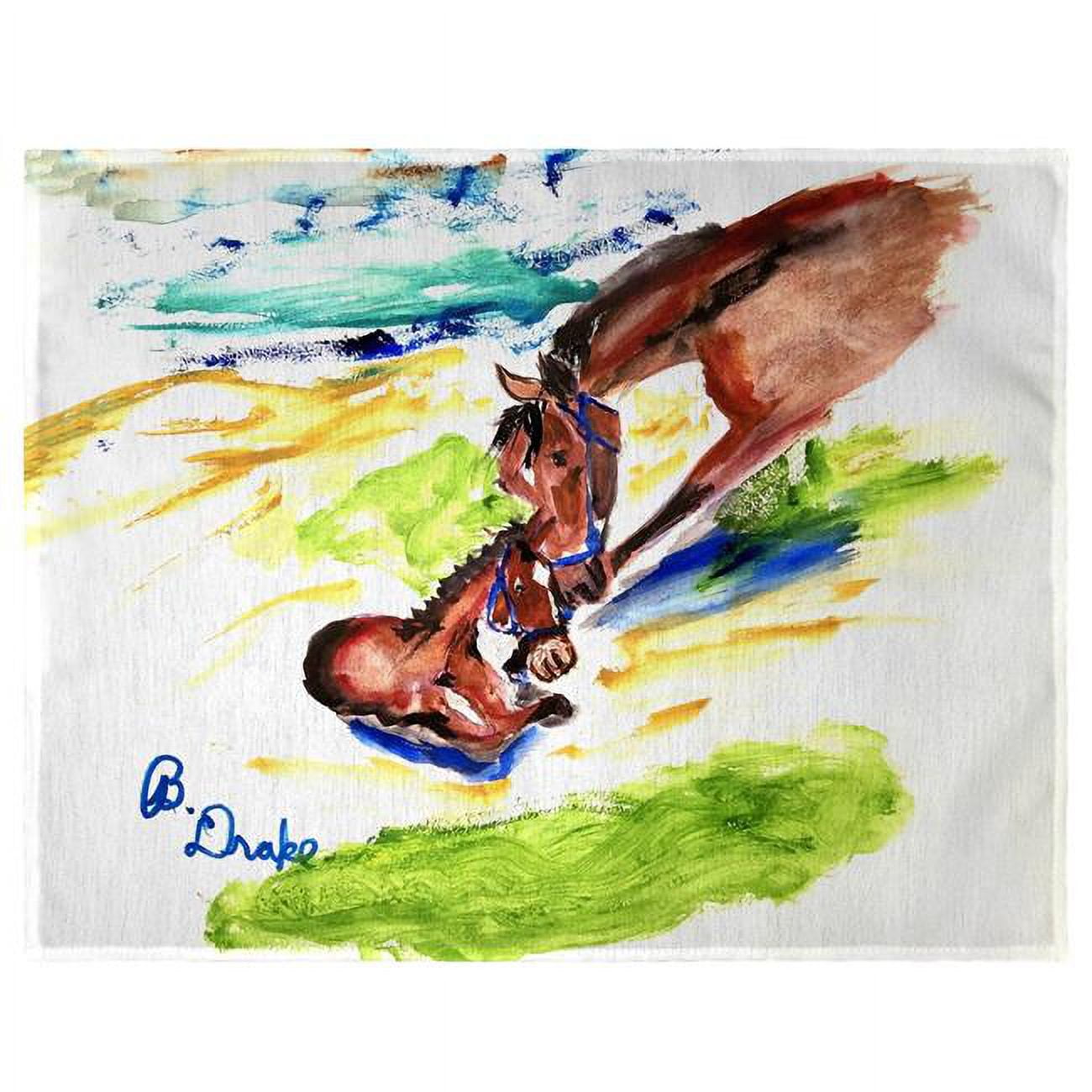 Picture of Betsy Drake PM1393 14 x 18 in. Mothering Horse Place Mat - Set of 4