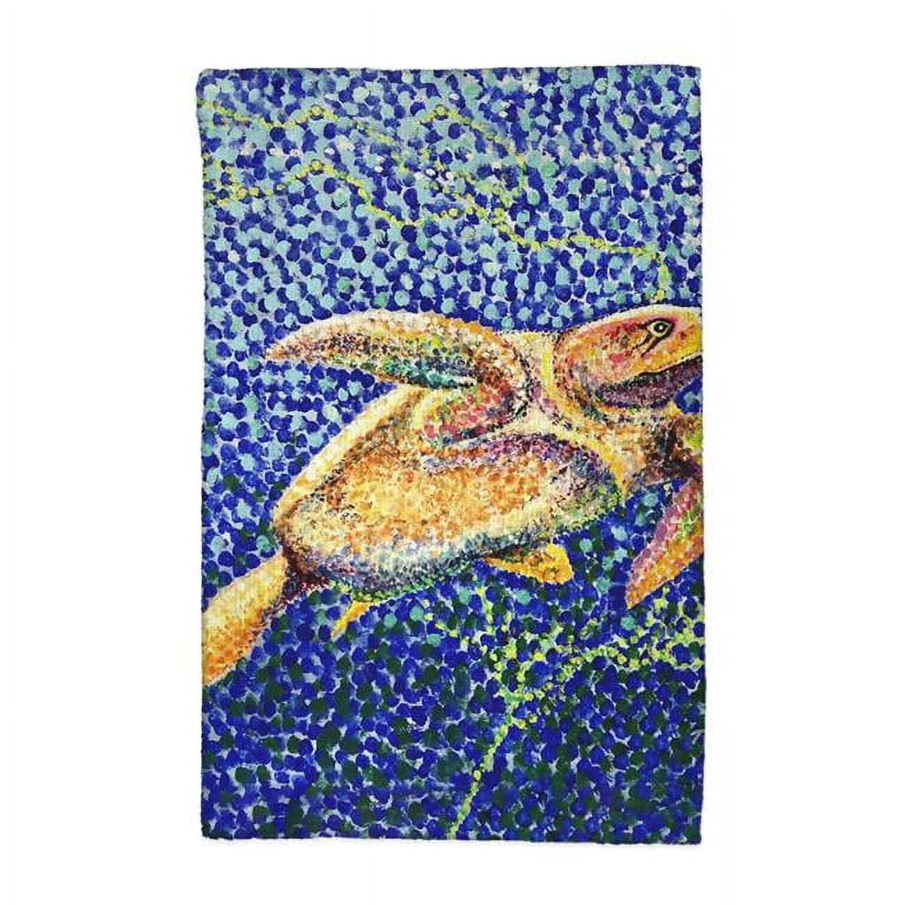 Picture of Betsy Drake KT1403 16 x 25 in. Pointillist Sea Turtle II Kitchen Towel