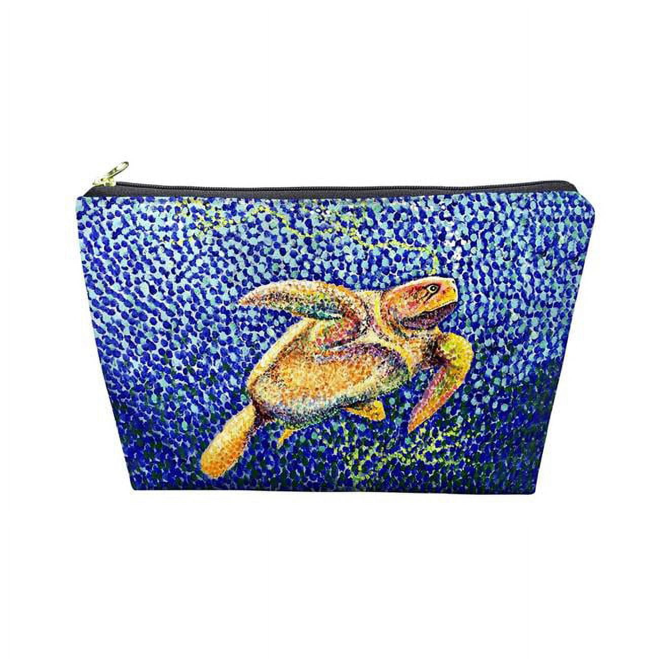 8.5 x 6 in. Pointillist Sea Turtle II Pouch