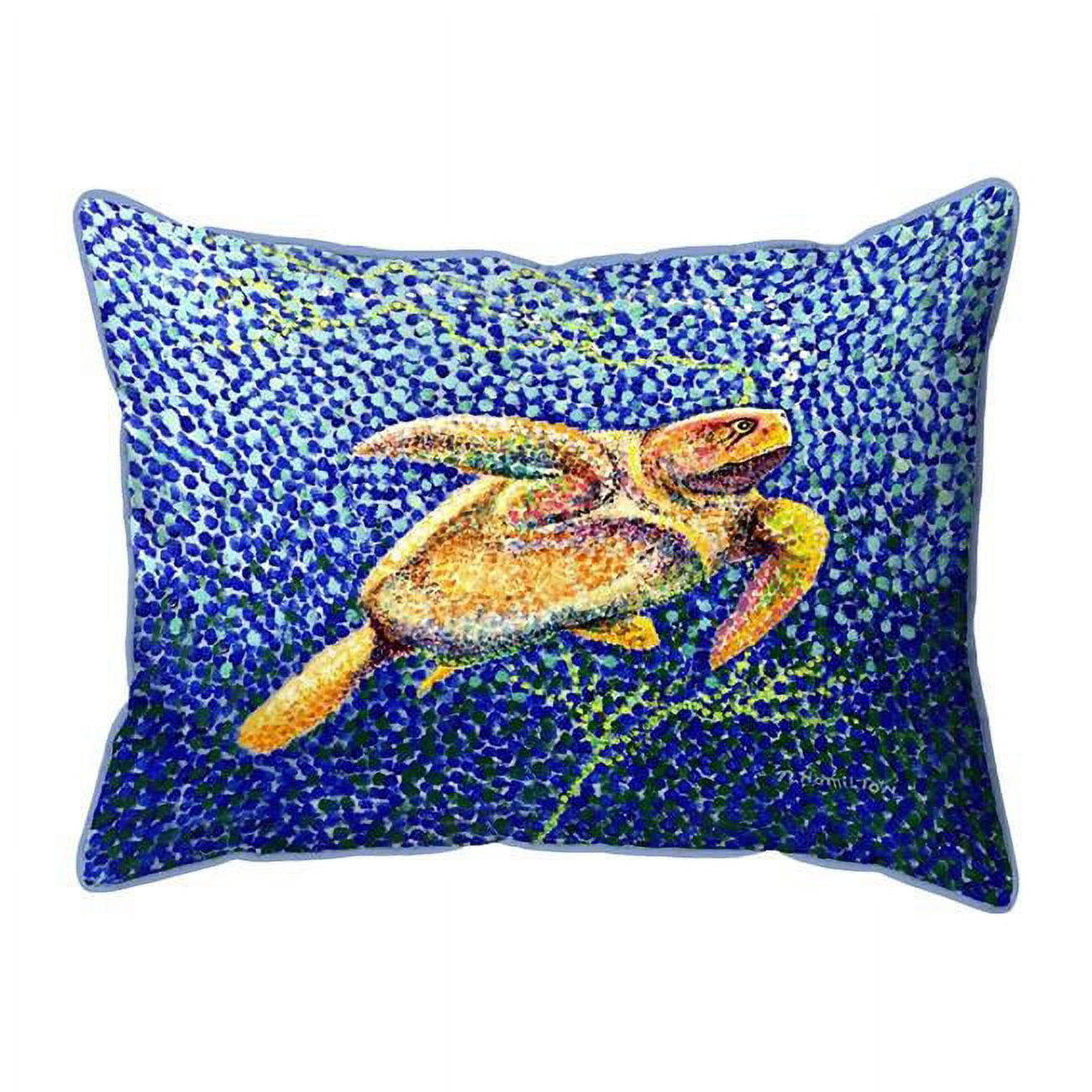 ZP1403 20 x 24 in. Pointillist Sea Turtle II Zippered Pillow - Extra Large