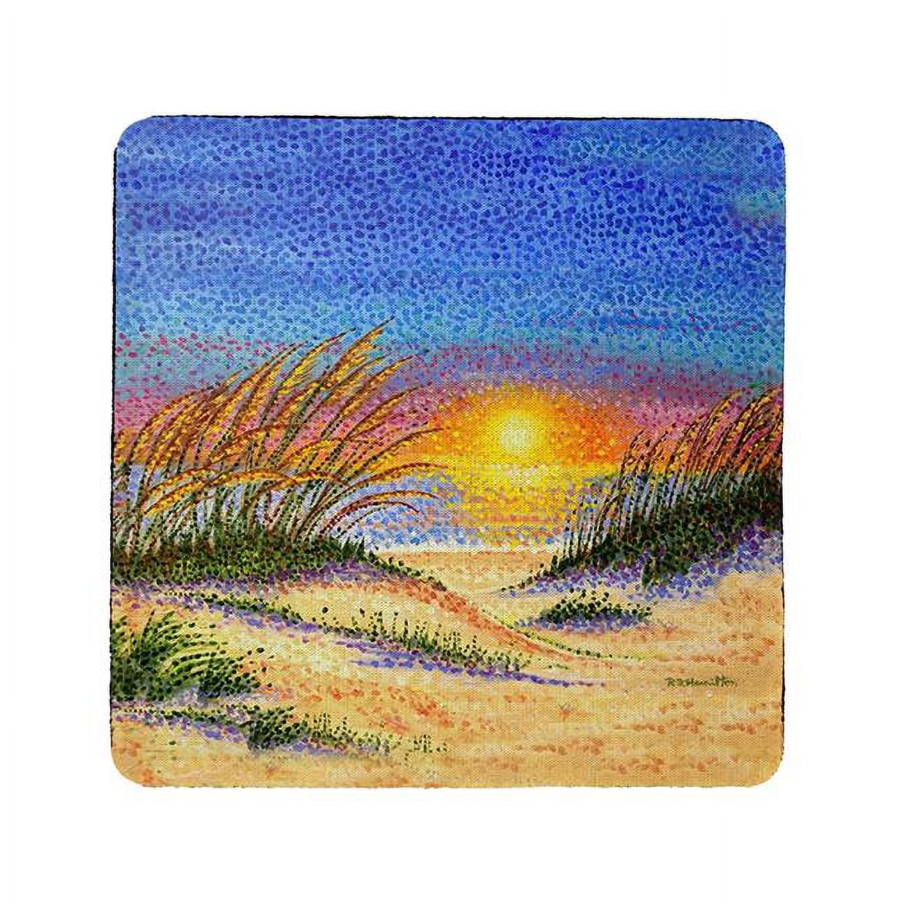 Picture of Betsy Drake CT1409 Golden Sea Oats Coaster - Set of 4