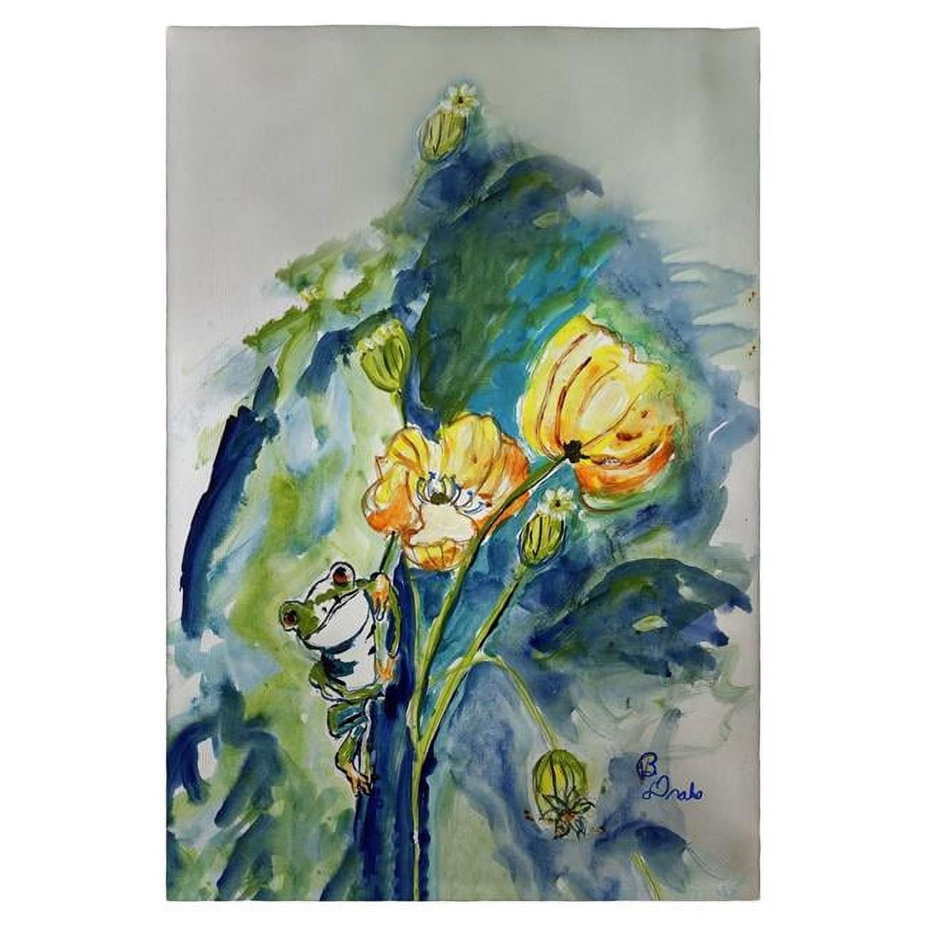 GT1340 Frog & Flower Guest Towel