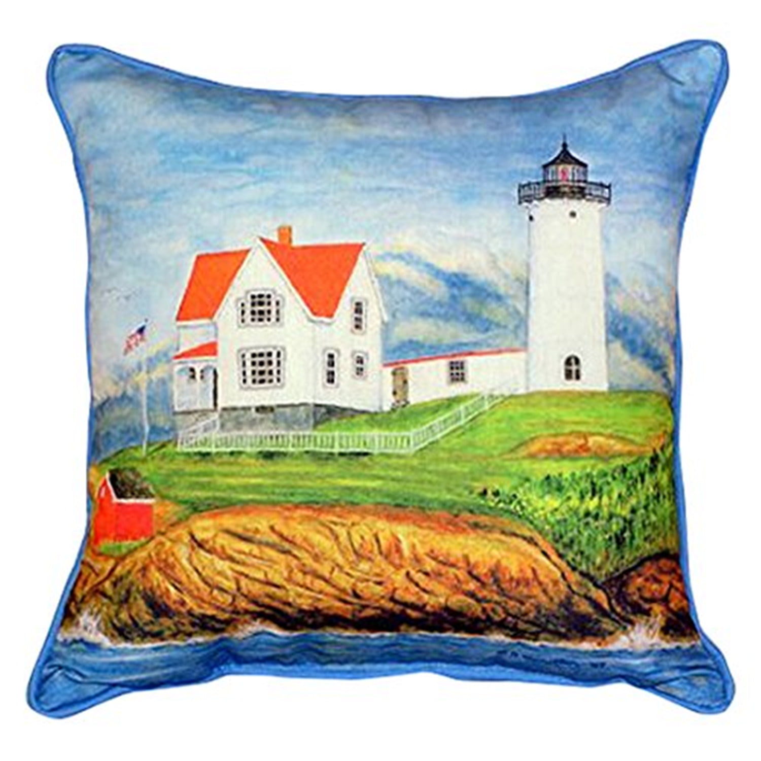 16 x 20 in. Nubble Lighthouse Indoor & Outdoor Pillow - Large