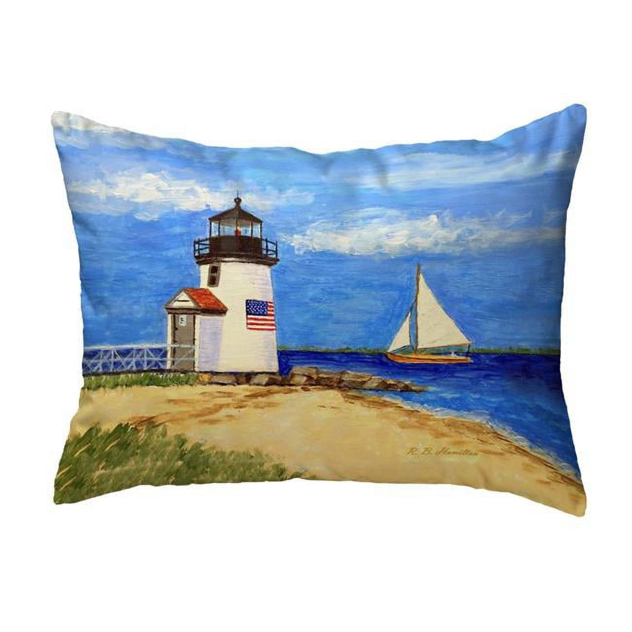 16 x 20 in. Brant Point Lighthouse, MA No Cord Pillow