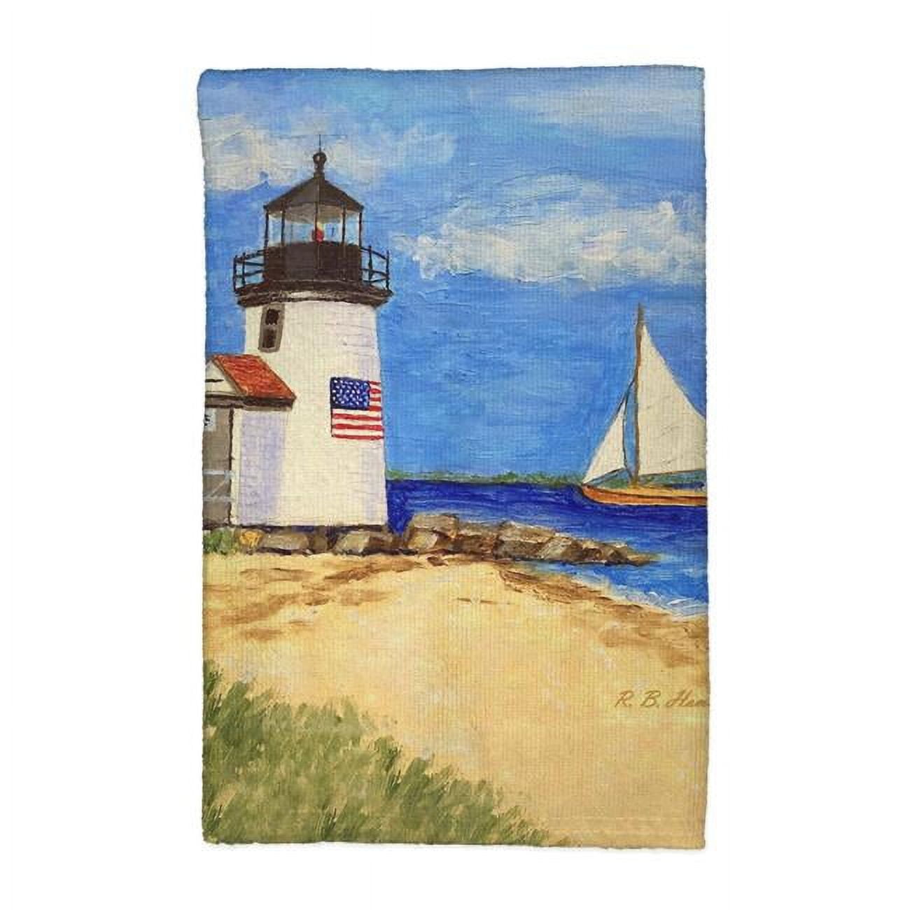 Picture of Betsy Drake KT1342 16 x 25 in. Brant Point Lighthouse, MA Kitchen Towel