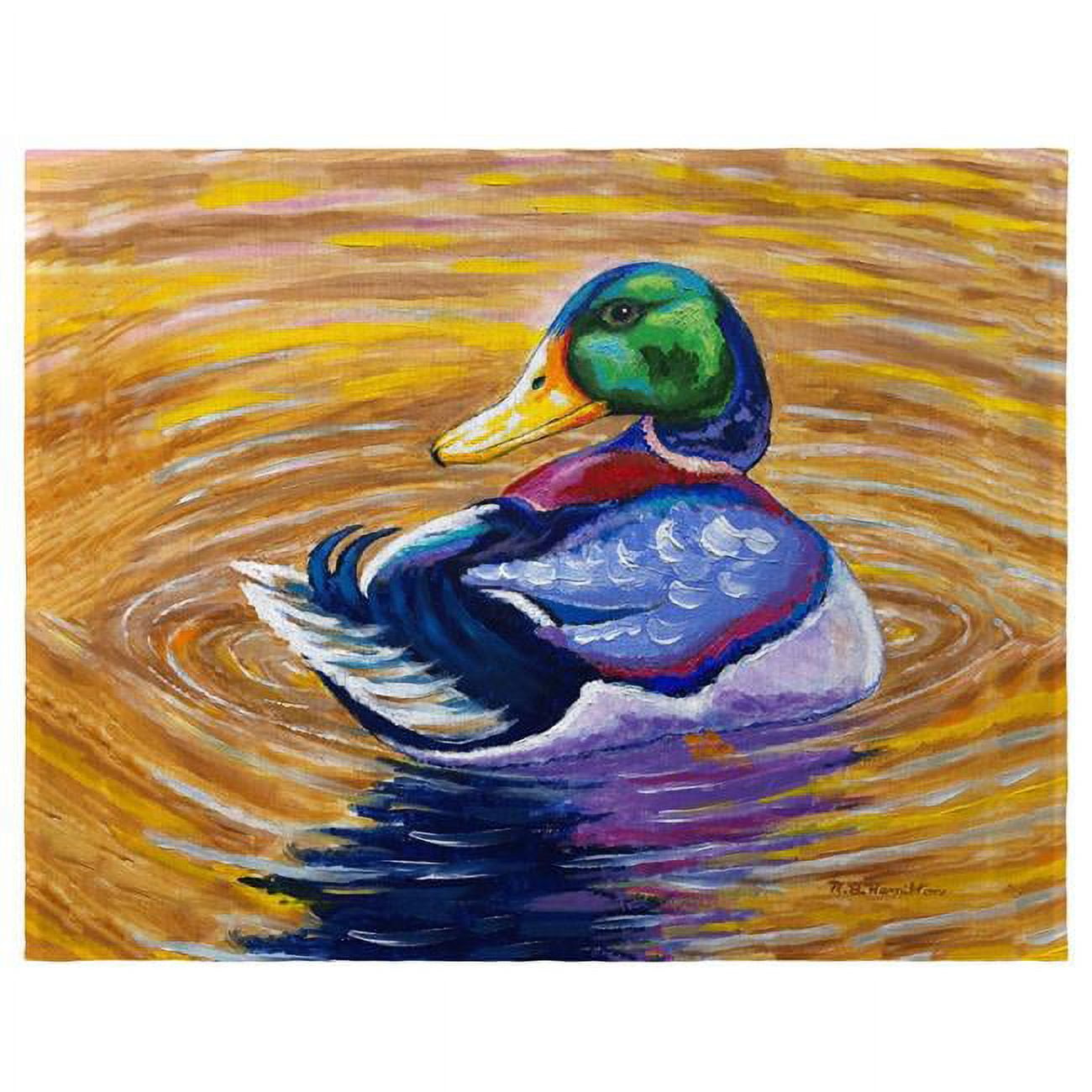 Picture of Betsy Drake PM1337 14 x 18 in. Duck Looking Place Mat - Set of 4