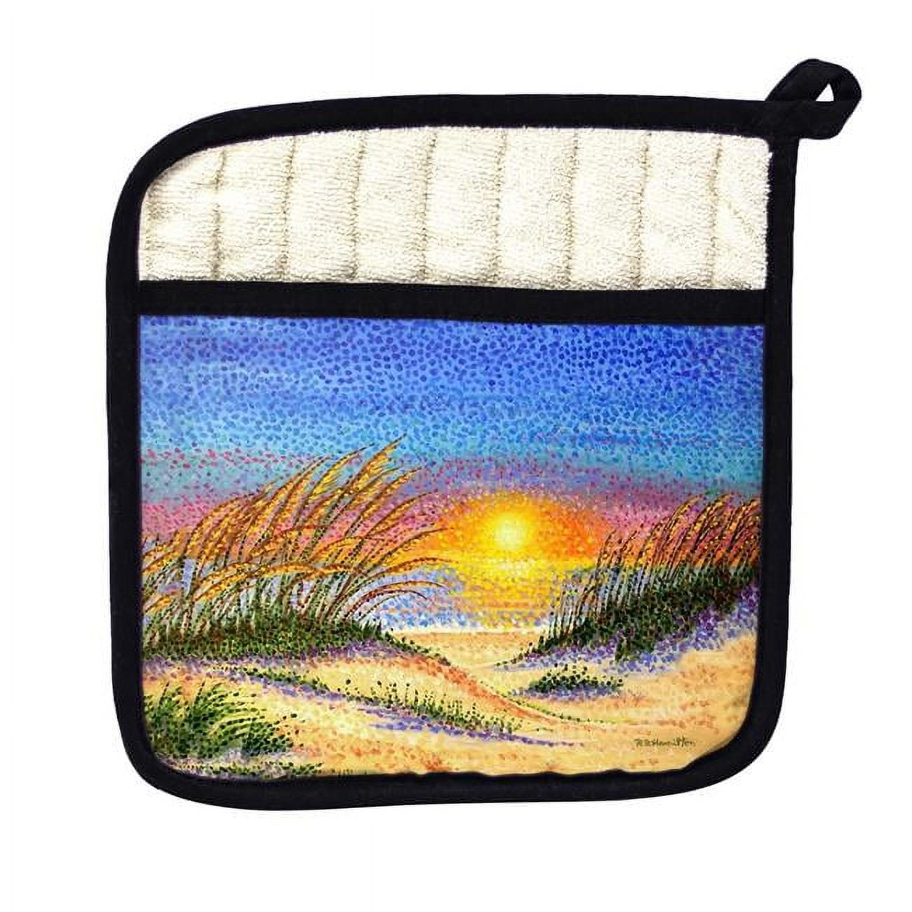 Picture of Betsy Drake PT1409 Golden Sea Oats Pot Holder
