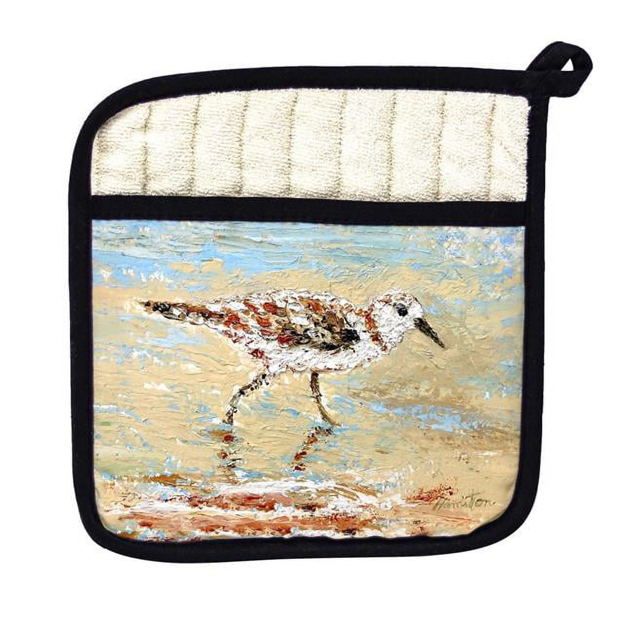 Picture of Betsy Drake PT1370 Lone Sandpiper Pot Holder