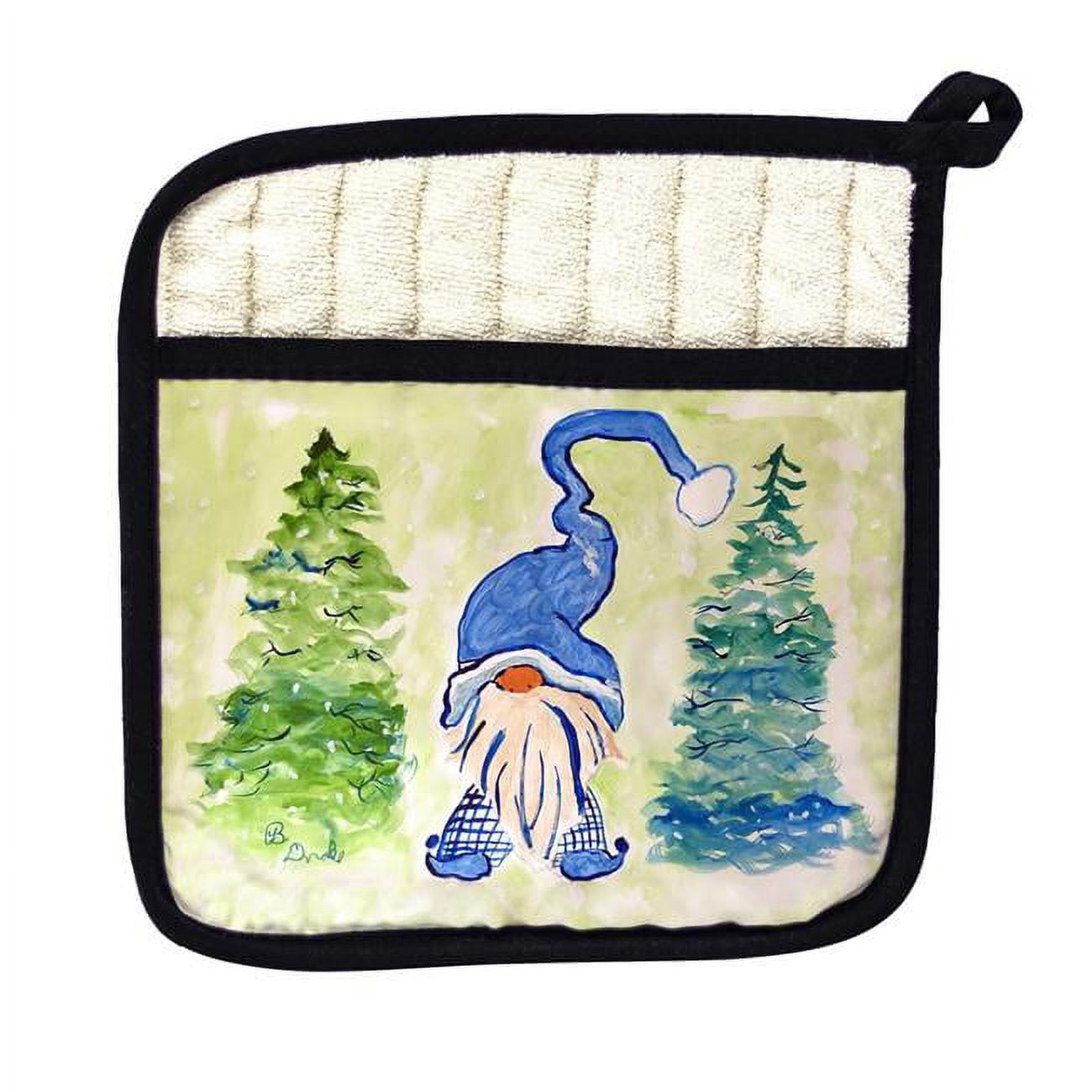 Picture of Betsy Drake PT1383 Gnome & Christmas Tree Pot Holder