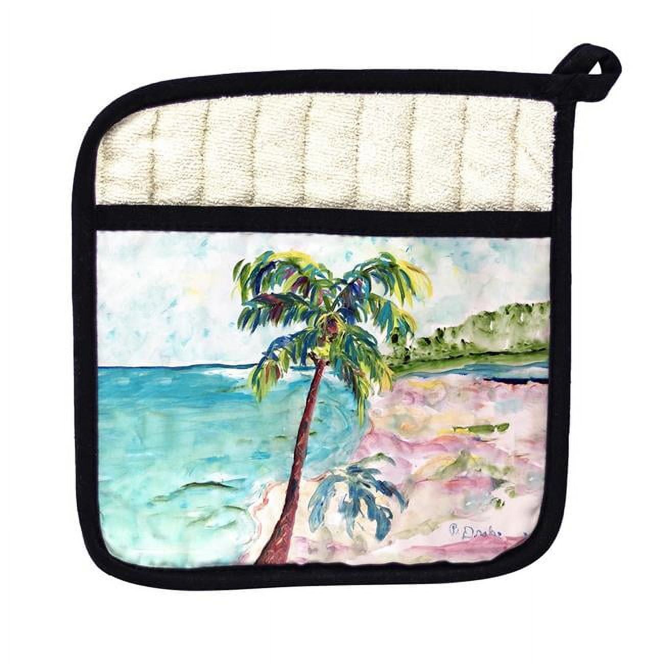 Picture of Betsy Drake PT1385 Palm & Coast Pot Holder