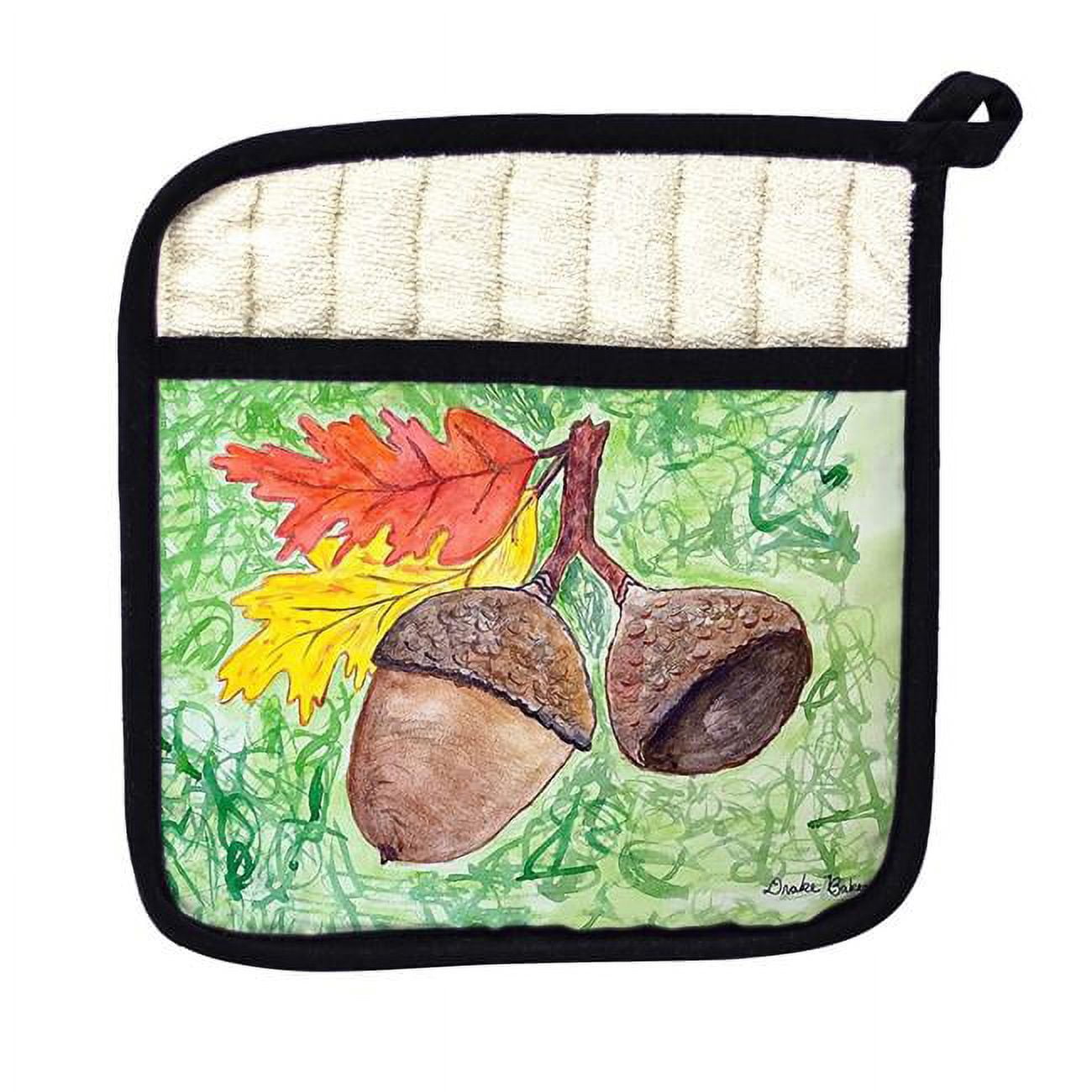 Picture of Betsy Drake PT1389 Drakes Acorns Pot Holder