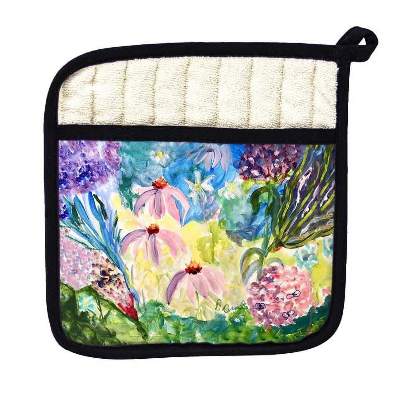 Picture of Betsy Drake PT1391 Pink Garden Pot Holder