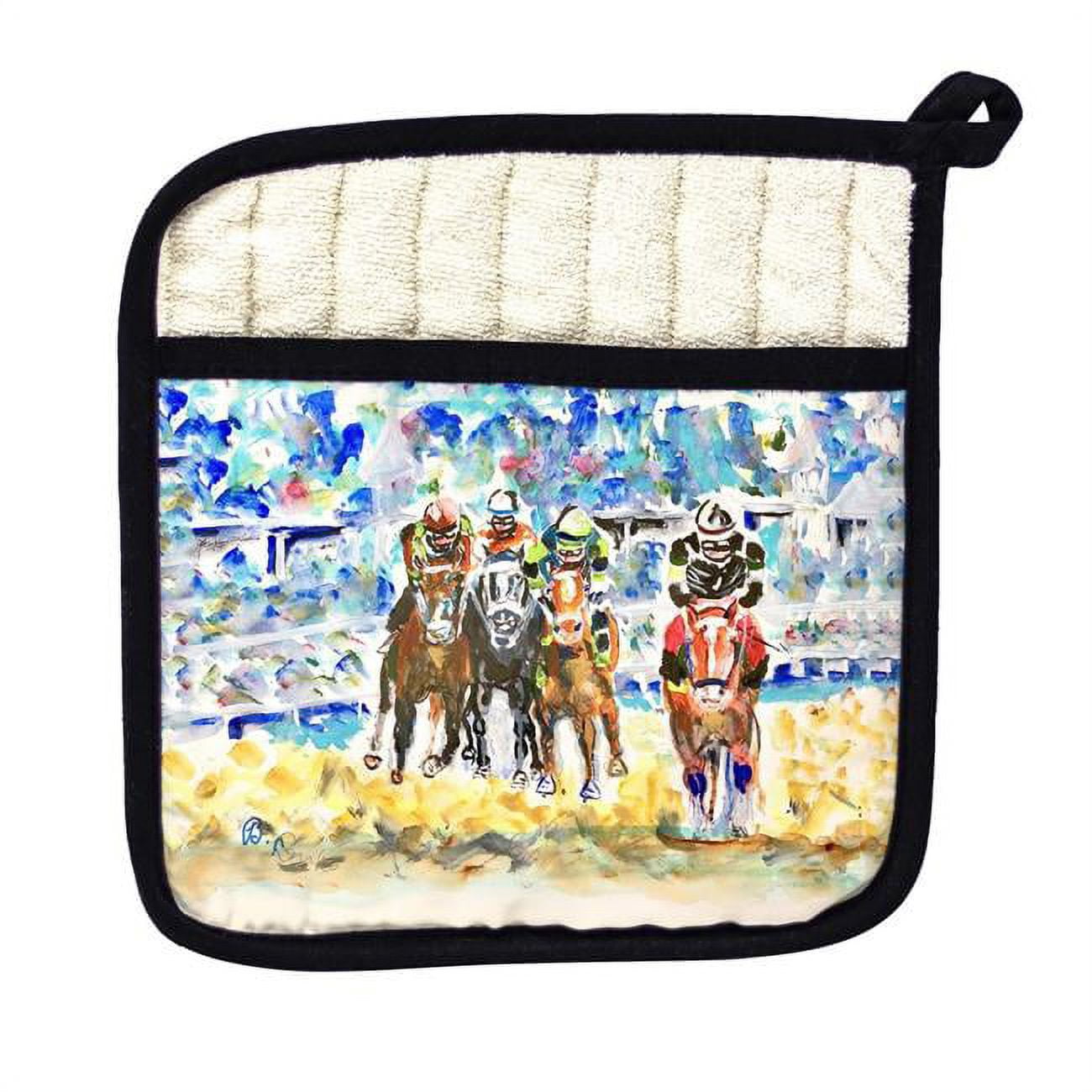 Picture of Betsy Drake PT1394 Four Racing Pot Holder