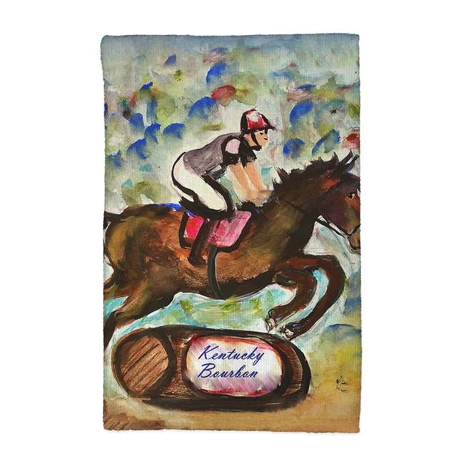Picture of Betsy Drake KT1410 16 x 25 in. Kentucky Bourbon Horse Kitchen Towel