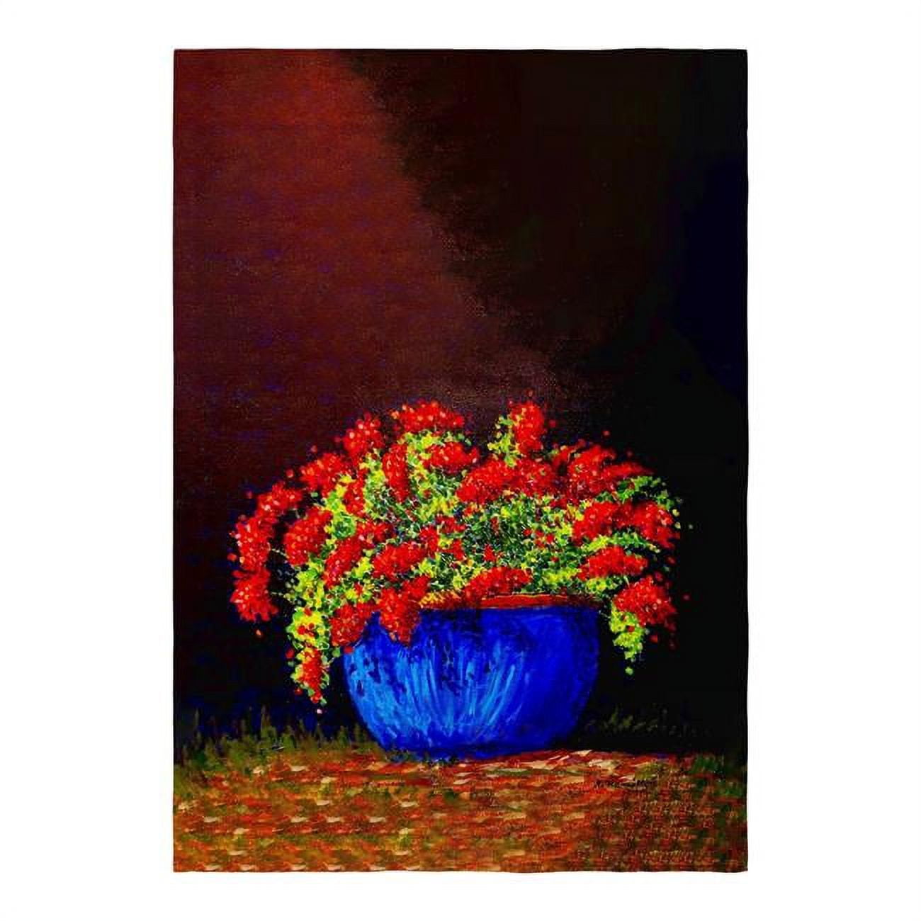 FL1414 12.5 x 18 in. Potted Geraniums Flag