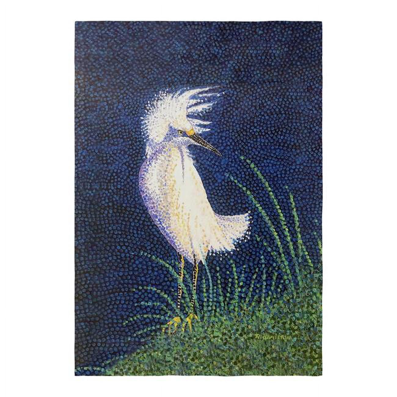 12.5 x 18 in. Windy Egret Flag