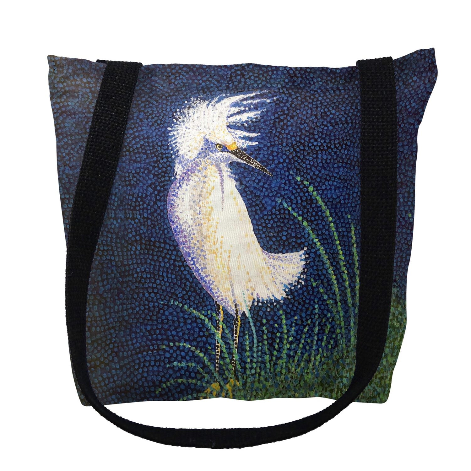 18 x 18 in. Windy Egret Tote Bag - Large