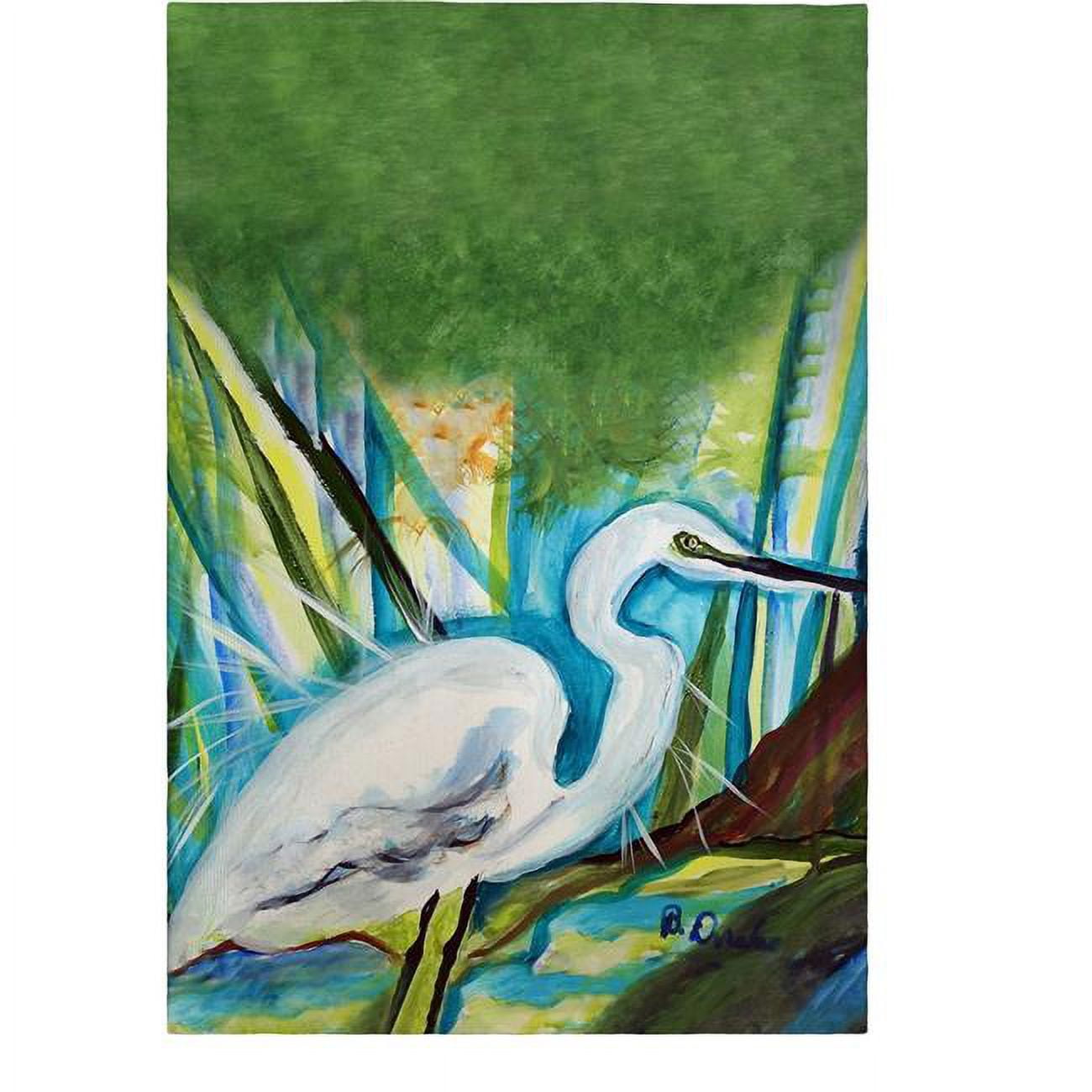 Betsys Great Egret Guest Towel