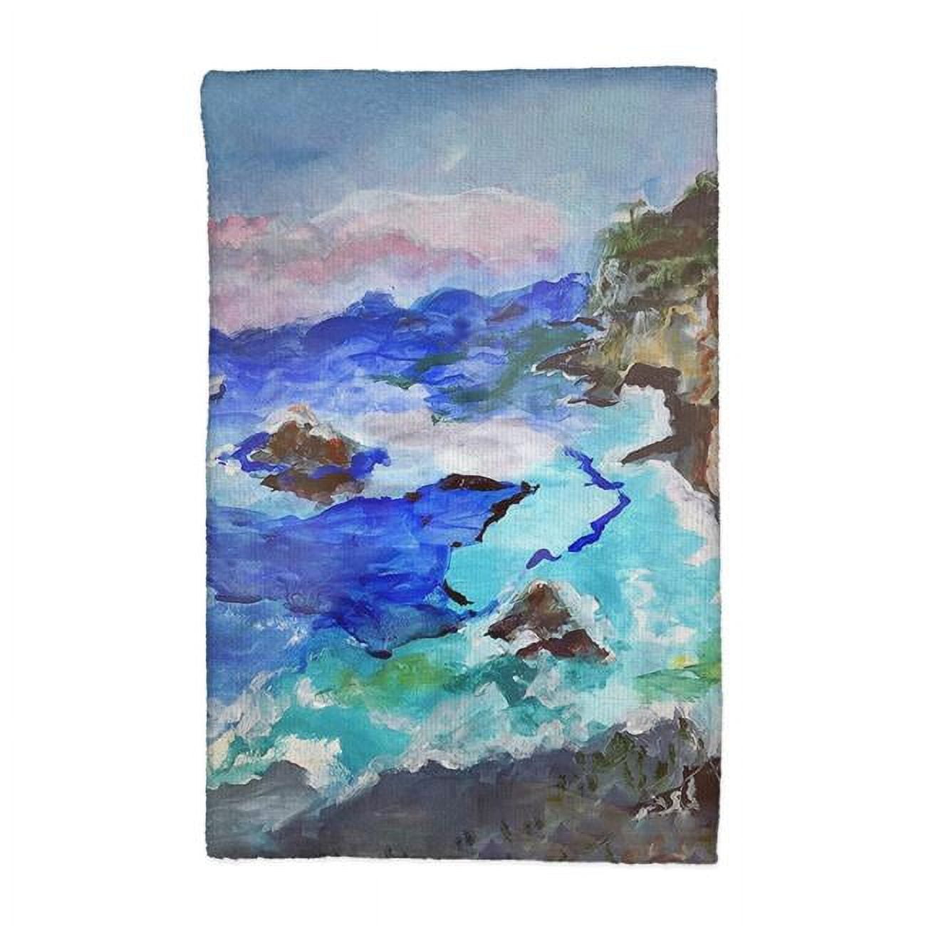 Picture of Betsy Drake KT1417 16 x 25 in. Sailing the Cliffs Kitchen Towel