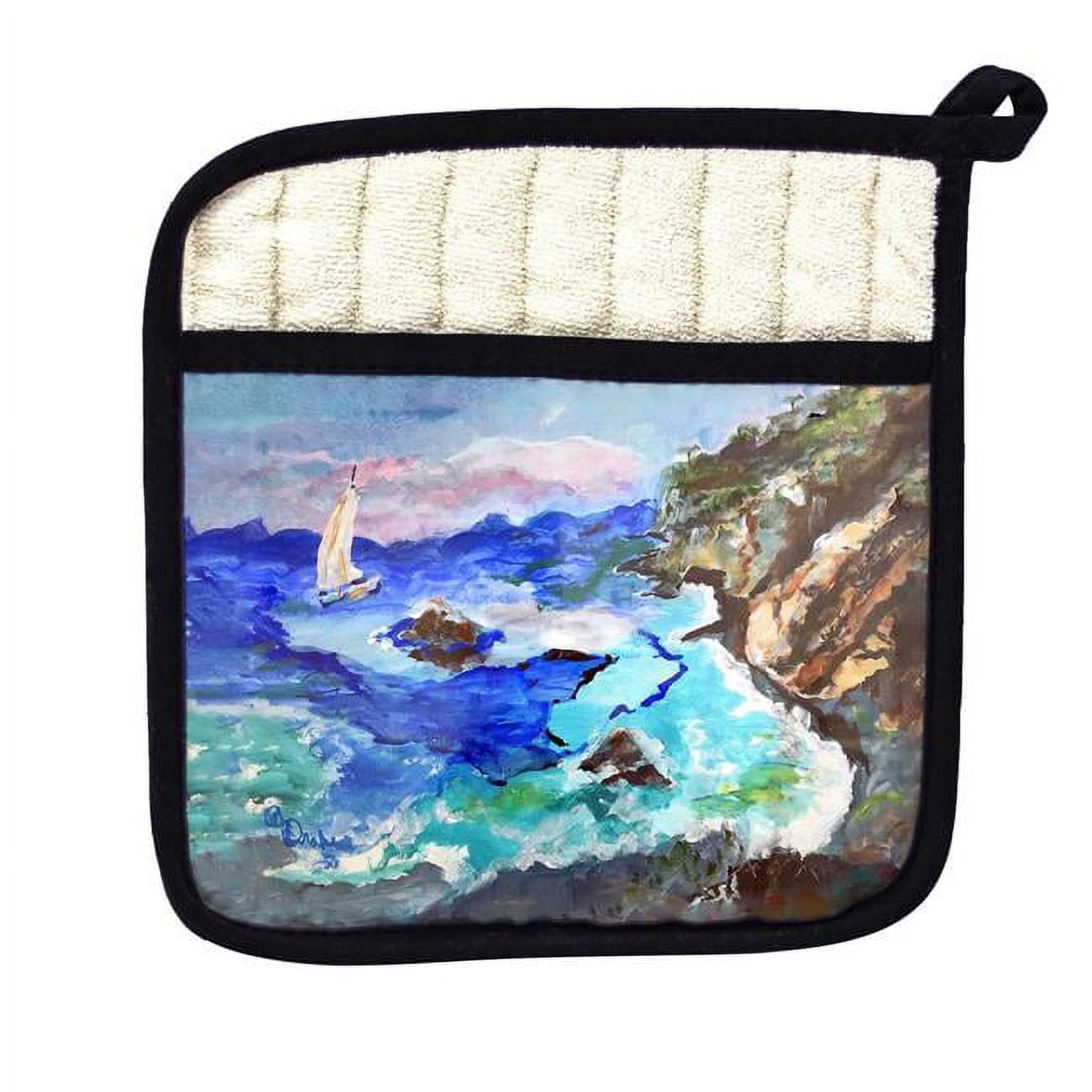 Picture of Betsy Drake PT1417 Sailing the Cliffs Pot Holder