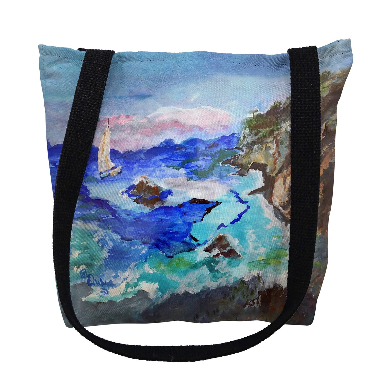 16 x 16 in. Sailing the Cliffs Tote Bag - Medium