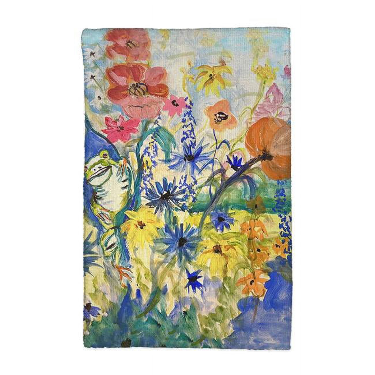 Picture of Betsy Drake KT1418 16 x 25 in. Frog & Garden Kitchen Towel
